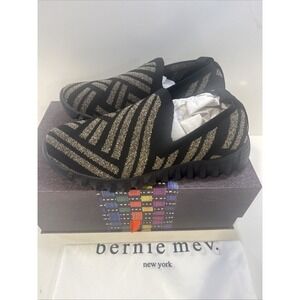 Bernie Mev Shoes Black Bronze Size 36 US 5 NIB BM16